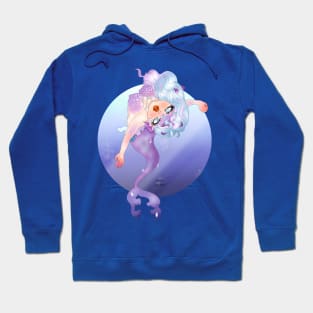 Colorful mermaid swimming Hoodie